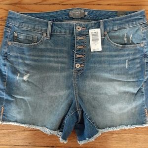 Torrid Jeans Plus Size 18 Denim Hi Rise Vintage Stretch Distressed Short…